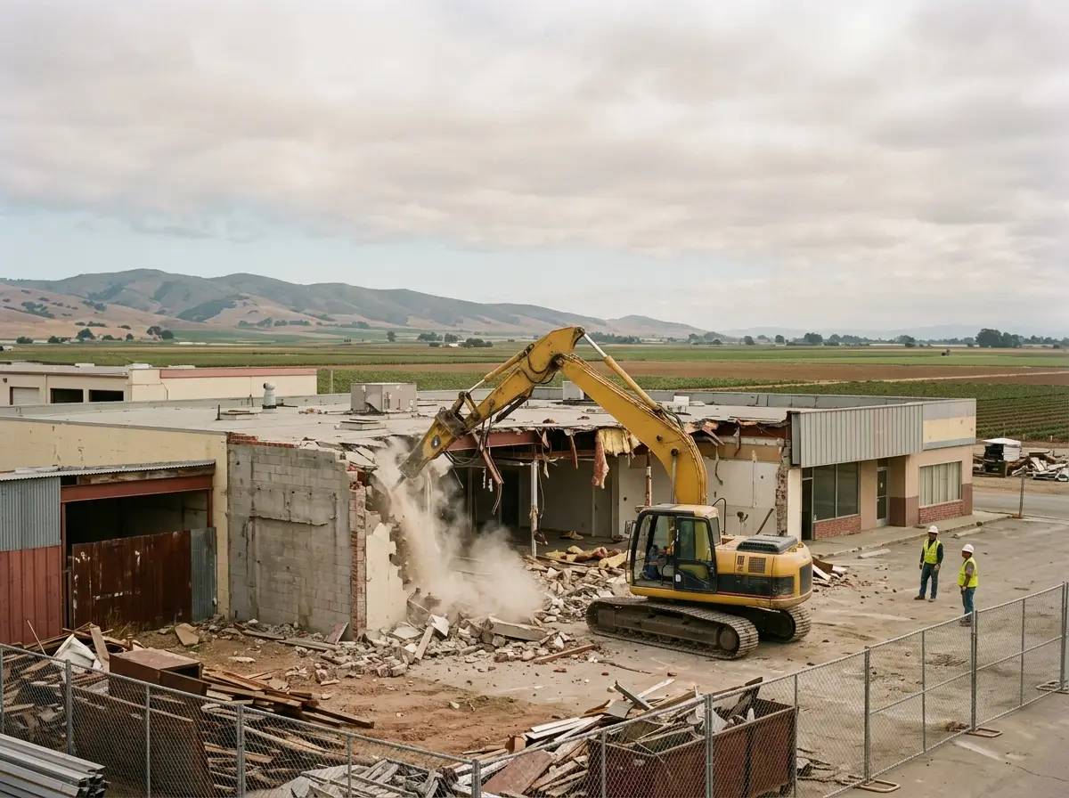 Salinas Demolition specialist with a customer